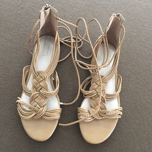 Aldo lace up flat sandals